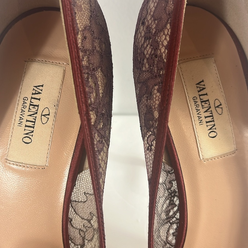 Valentino Couture Bow Lace Platform Pump - Picture 12 of 17